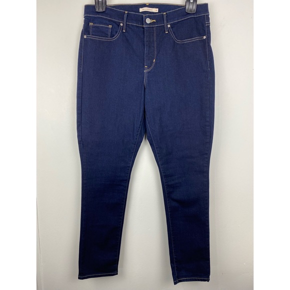 Levi’s 311 size 32/28 (14) Women’s Blue Mid Rise Shaping Skinny Jeans - Picture 1 of 7